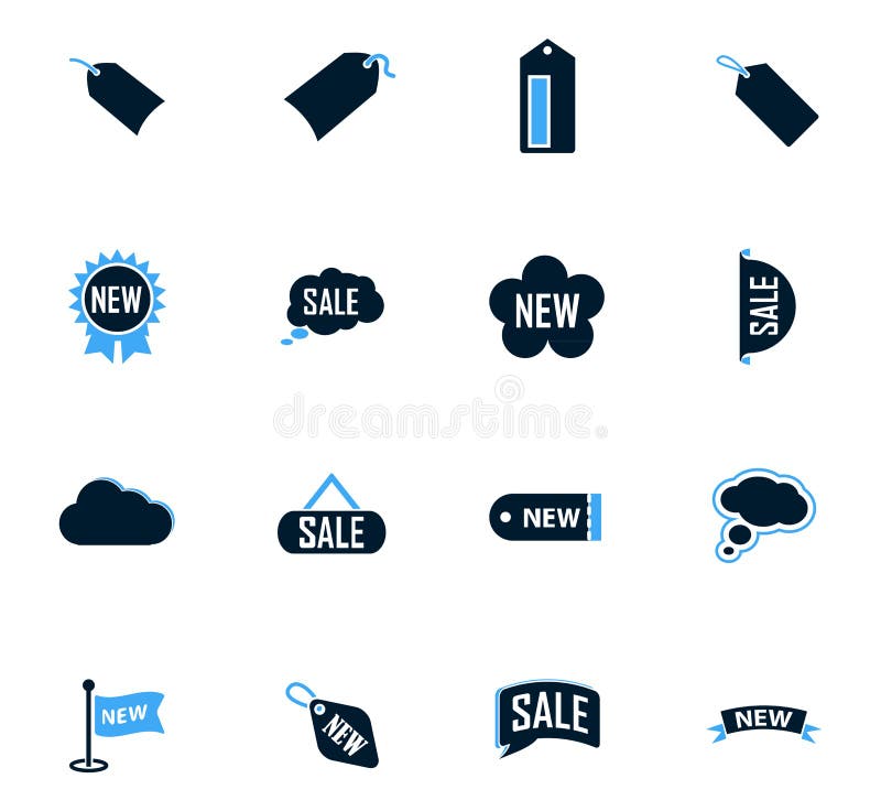 New Stiker  And Label Set Icons  Stock Illustration 