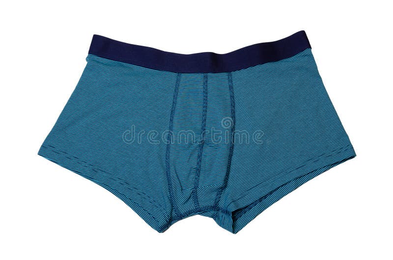 Men`s Boxers Underpants in Colored Stripes on a White Background Stock ...