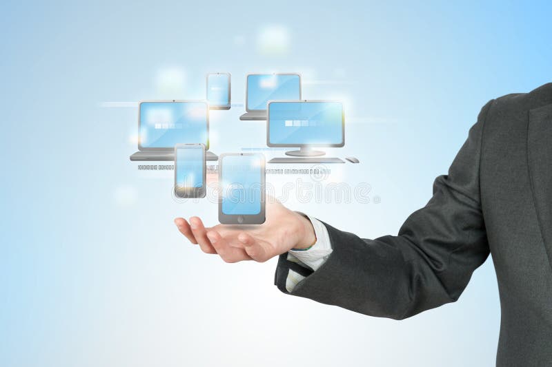 New technology concept. New technology cloud compute concept New technology concept. New technology cloud compute concept