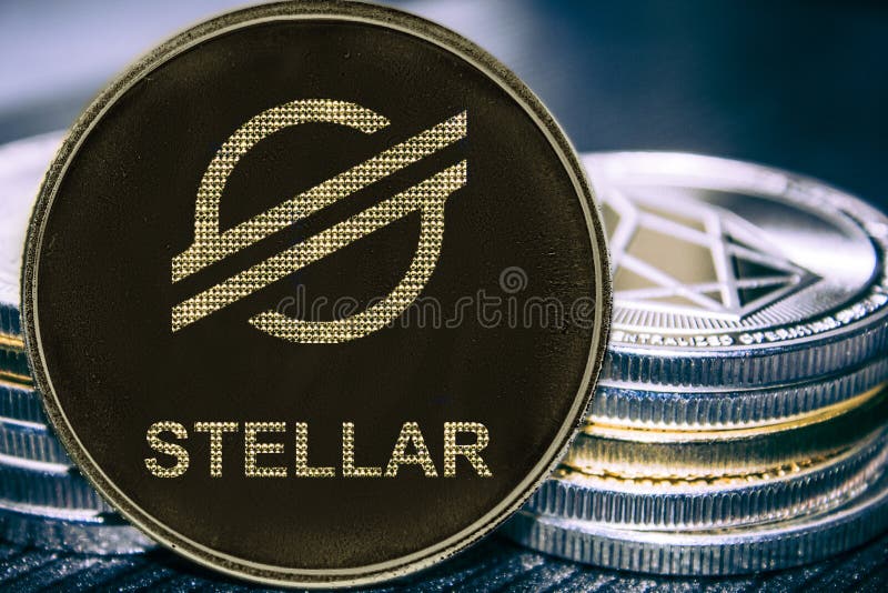 Token Xlm Stellar Cryptocurrency On The Background Of Binary Crypto Matrix Text And Price Chart Stock Image Image Of Finance Cryptocurrency 150018555