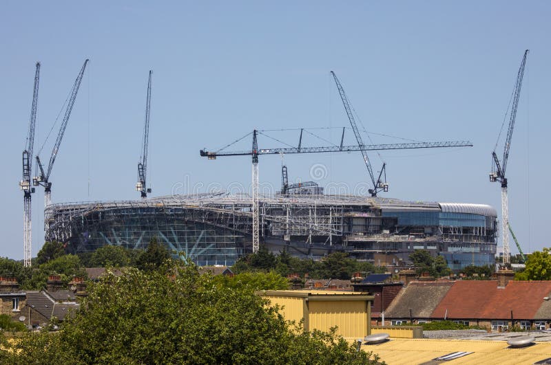 New Tottenham Hotspur Stadium Under Construction stock photography