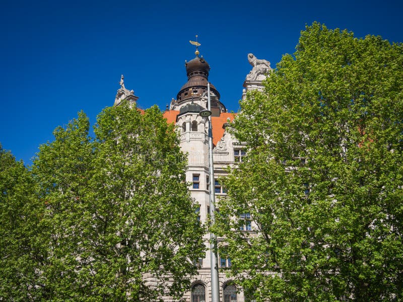 New town hall in Leipzig stock image. Image of european 228794155