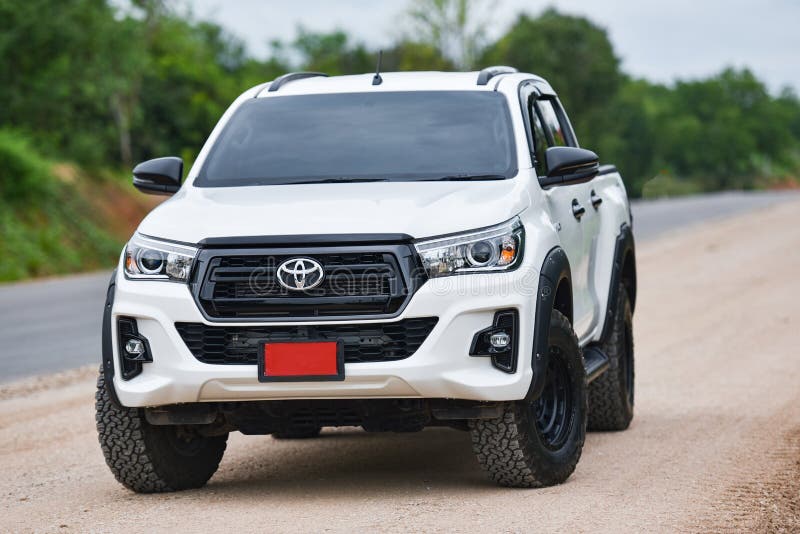 Toyota Hilux On The Road Stock Photo - Download Image Now - Toyota Hilux,  Toyota Motor Co, Pick-up Truck - iStock