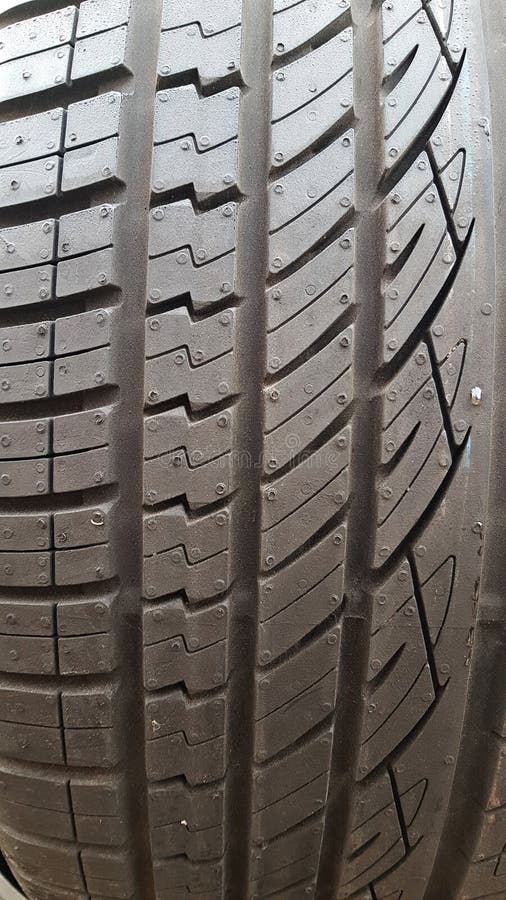 New Tread for a Car Tire is Essential for Good Grip when Driving Stock