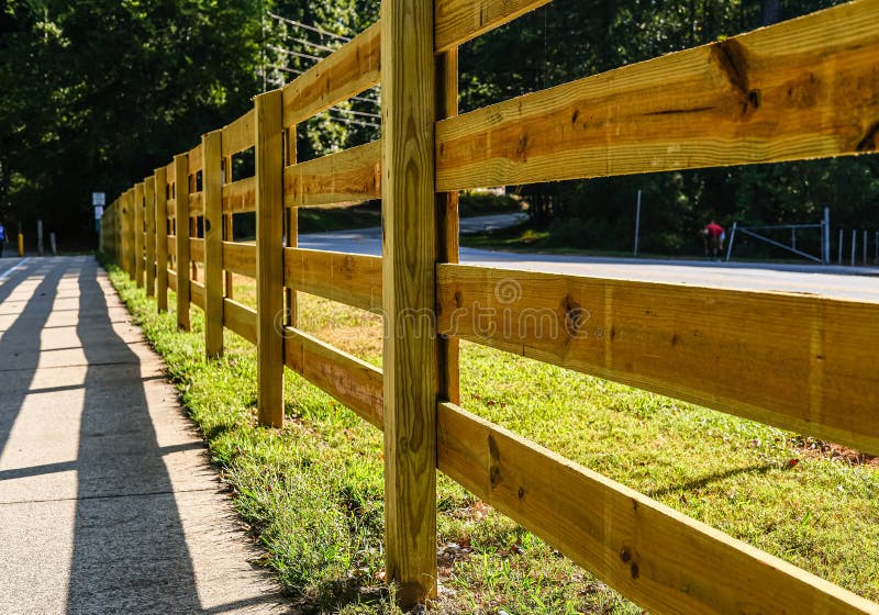 New Board Fence by Trail