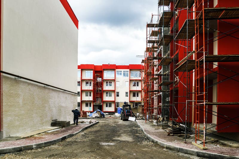 New Typical Economy Apartments Building Stock Image Image of