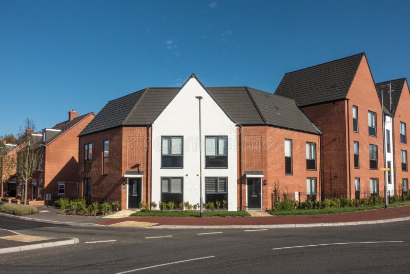 Modern urban housing stock image. Image of urban, lake 24874129