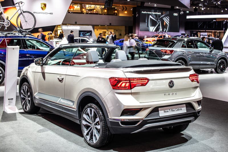 New Volkswagen VW T-Roc Cabriolet at Brussels Motor Show, First ...