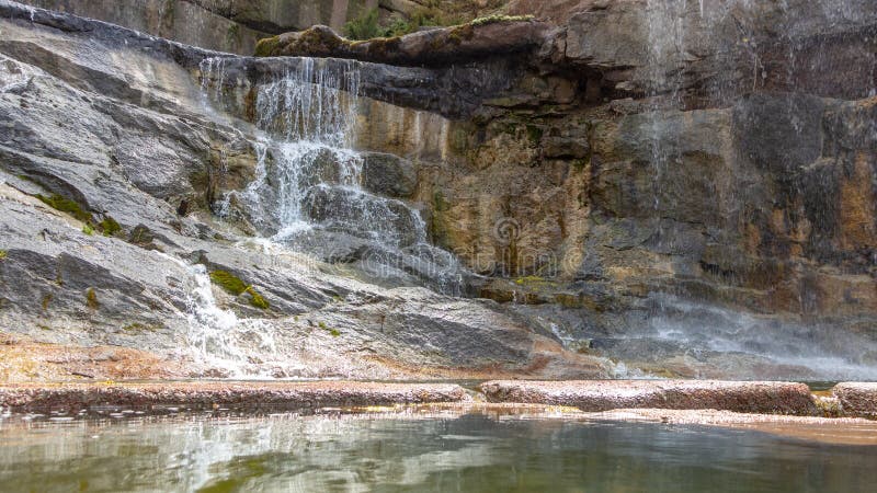 New waterfall in Sophia old dendropark, in the city of Uman, Ukraine stock image New waterfall in Sophia old dendropark, in the city of Uman, Ukraine stock image