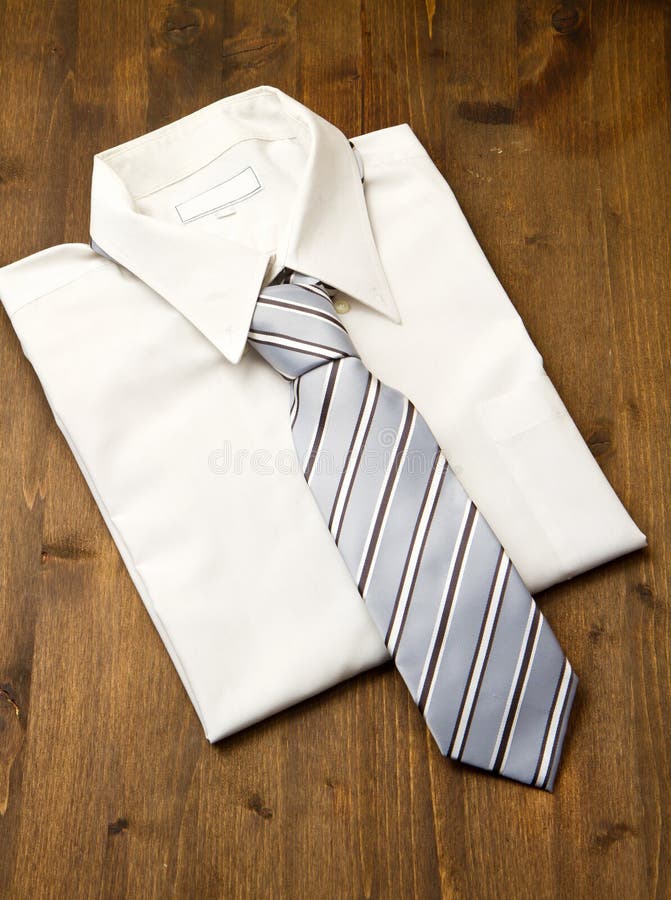 New white man s shirt and tie