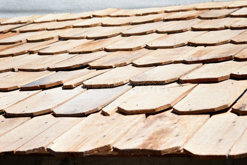 New wooden roof tile stock photo. Image of background 10739064