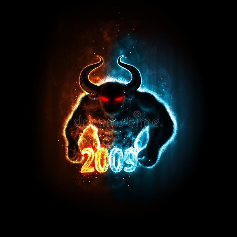 fire bull wallpaper hd