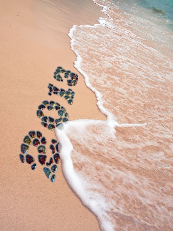 New Year 2013 is lined with pebbles