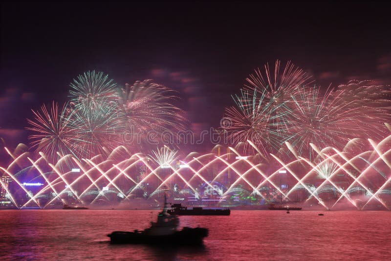 New Year Celebration in Hong Kong 2024 Editorial Stock Image - Image of