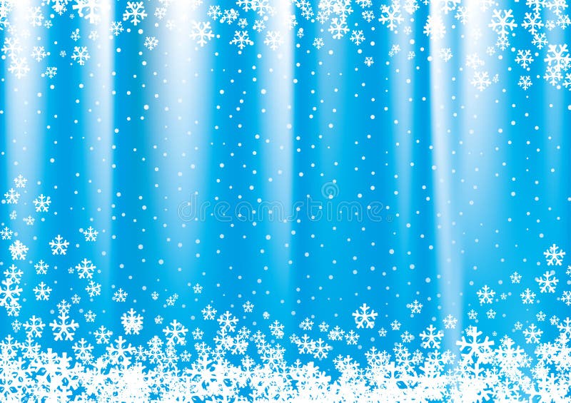 New Year and Christmas blue background. vector illustration