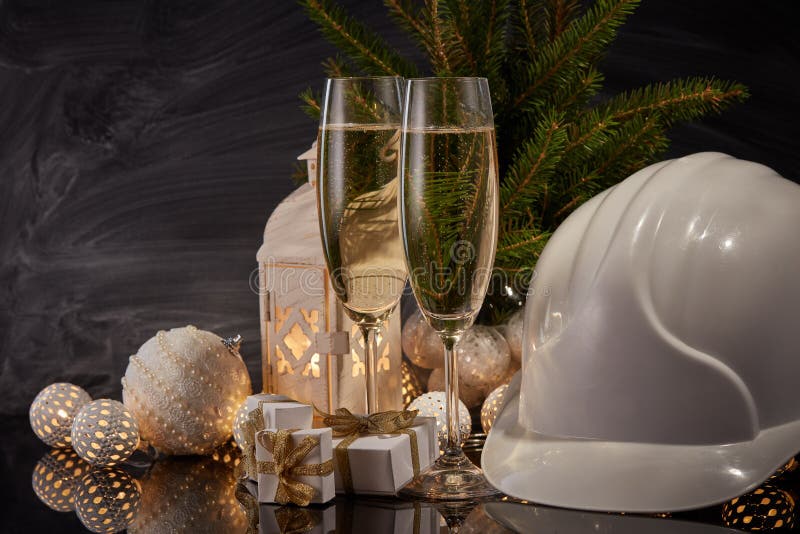 New Year and Christmas construction