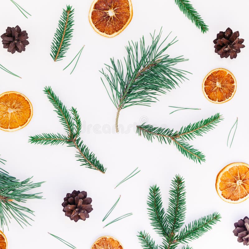New Year Christmas pattern flat lay top view Xmas holiday handmade handicraft texture with fir tree pine branches cones dried stock photos New Year Christmas pattern flat lay top view Xmas holiday handmade handicraft texture with fir tree pine branches cones dried stock photos