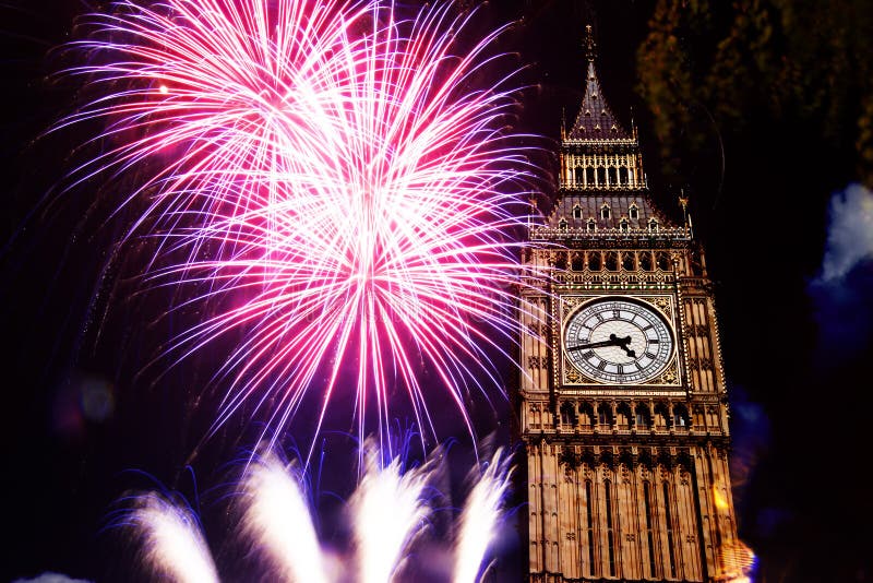 Esplosivo fuochi d'artificio Schermo riempitivi il cielo in giro il grande.