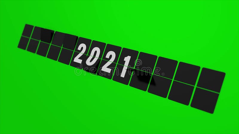 2020-2021. New Year concept. Set of digital countdown timer. Flip number counter template for 2020-2021 countdown. royalty free illustration