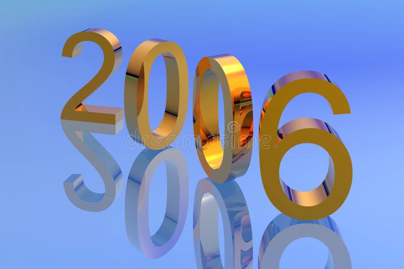 Illustration of 2006 new year. Illustration of 2006 new year