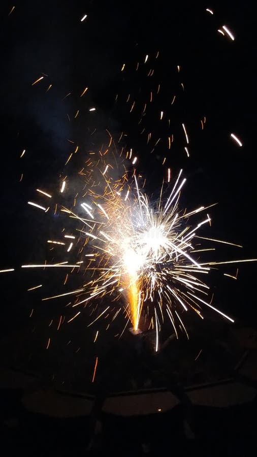 New Year fire works royalty free stock photography
