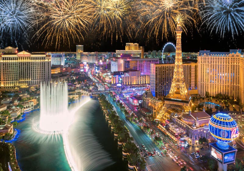 Las Vegas Strip Fireworks Picture Frame 