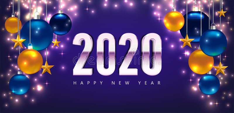 New Year 2020 Greeting Cards. Magic Template Happy New Year Stock ...