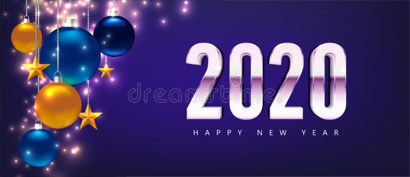 New Year 2020 Greeting Cards. Magic Template Happy New Year Stock ...