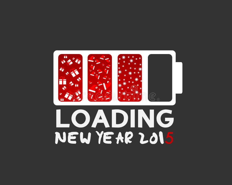 New Year and Happy Christmas 2015 royalty free illustration New Year and Happy Christmas 2015 royalty free illustration