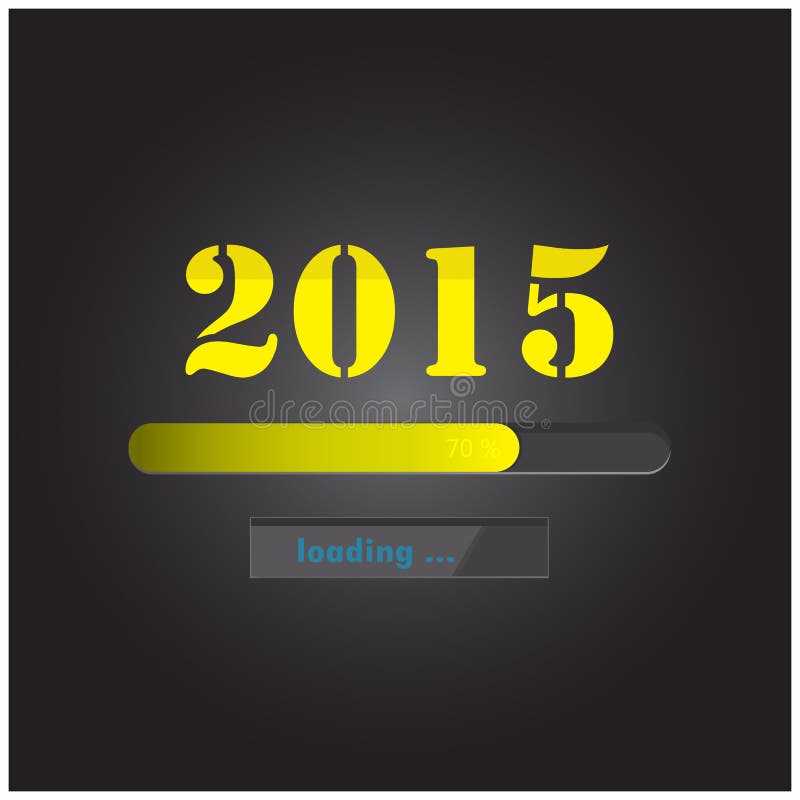 New Year 2015 Loading Background,happy New Year Template. Stock Vector ...