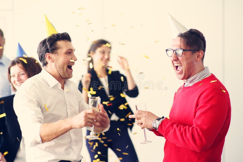 New Year office party stock image New Year office party stock image