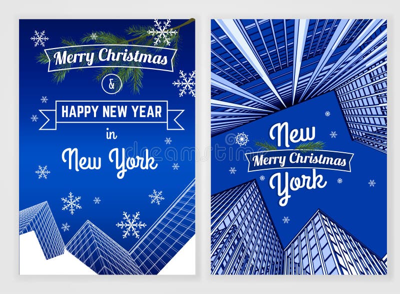 New Year postcard template