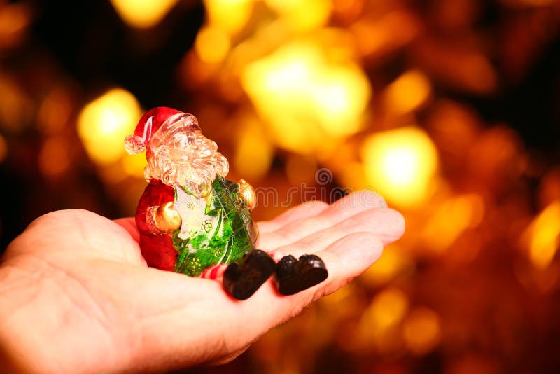 New year toys adult man hands stock images New year toys adult man hands stock images