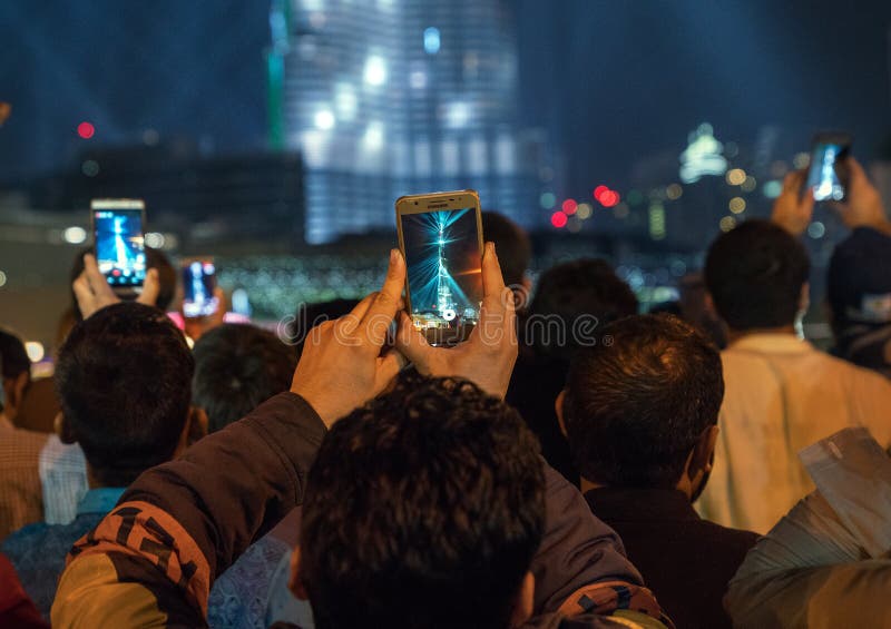 New Years Celebration in Dubai stock photography New Years Celebration in Dubai stock photography