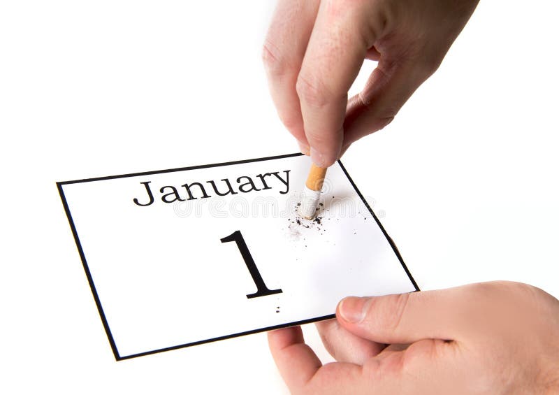 New Years Resolution quit smoking royalty free stock images New Years Resolution quit smoking royalty free stock images