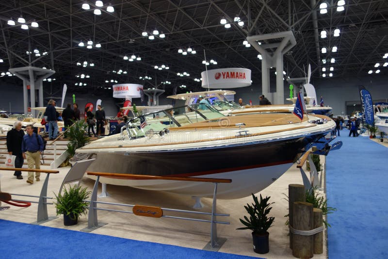the 2019 new york boat show 12 editorial stock image