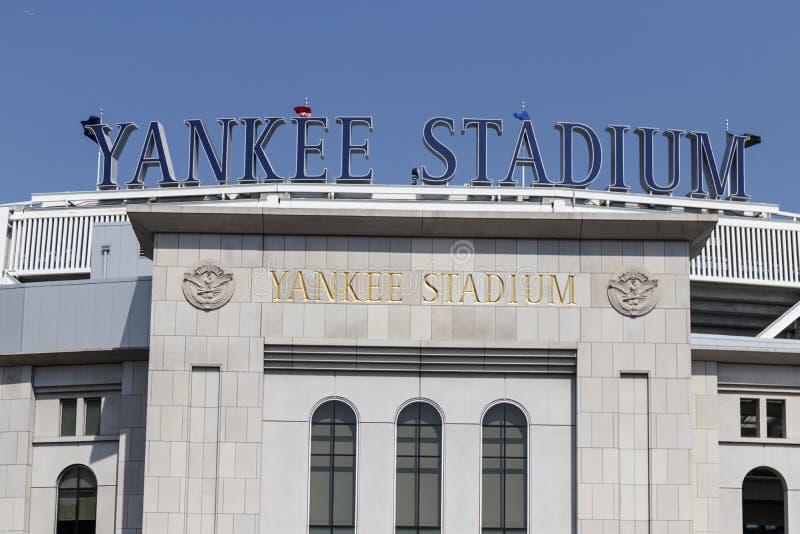 Yankee Stadium exterior and facade. 