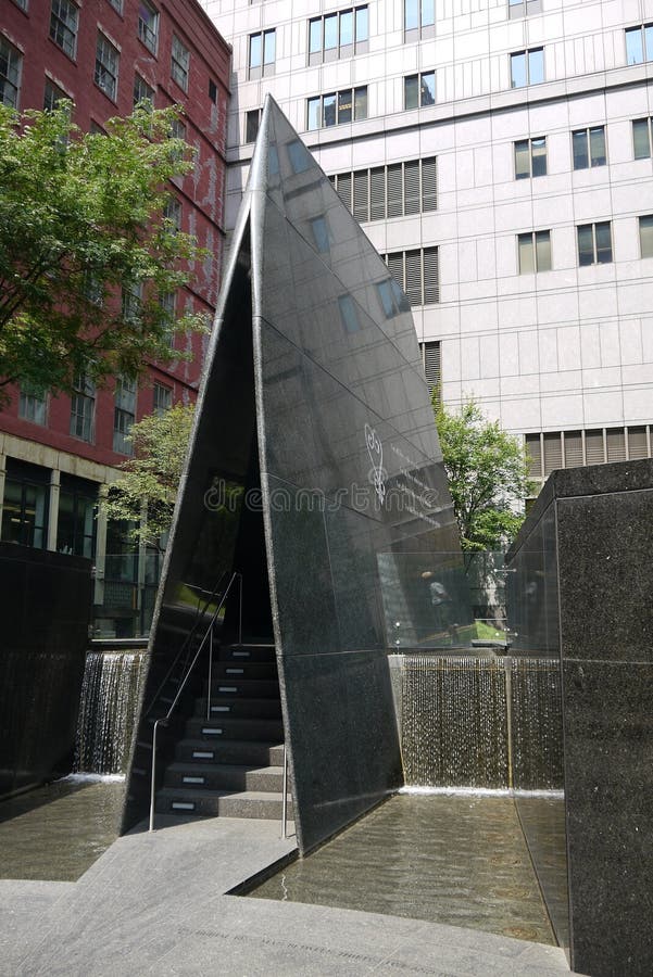 New York City: Afrikanisches Gräberfeldmonument stockbild New York City: Afrikanisches Gräberfeldmonument stockbild