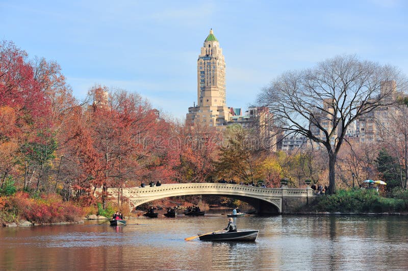 NYC: Central Park Boating Lake Editorial Photography - Image of locals ...