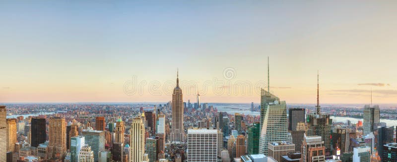 New York City cityscape in the night