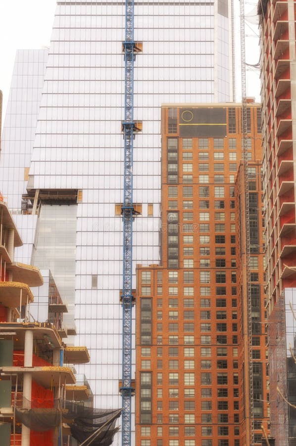 New York City Construction Projects Stock Image Image of america