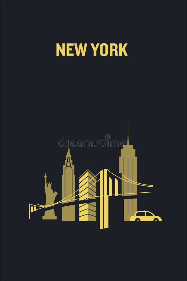 New York City Stock Vector Illustration Of Minimalism 94522744