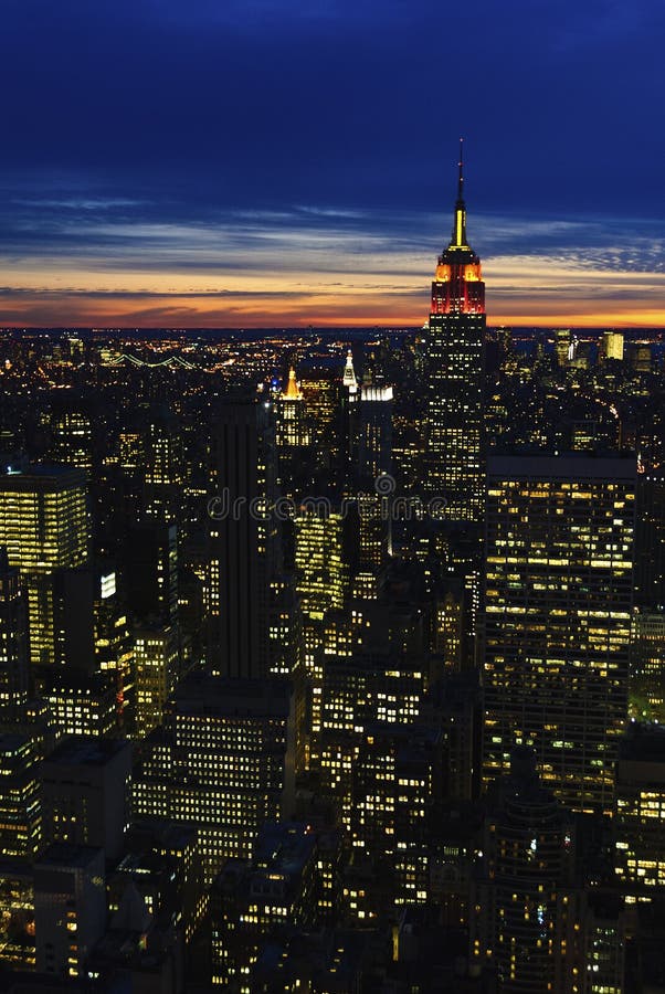 New York City la nuit photo libre de droits New York City la nuit photo libre de droits