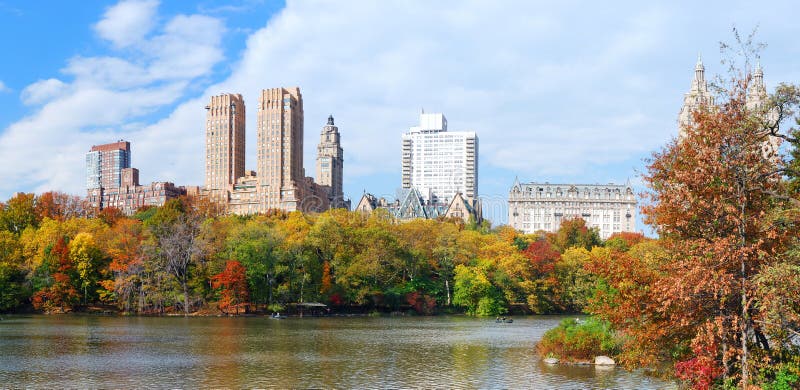 New York City Manhattan Central Park Panorama Stock Photo - Image of ...