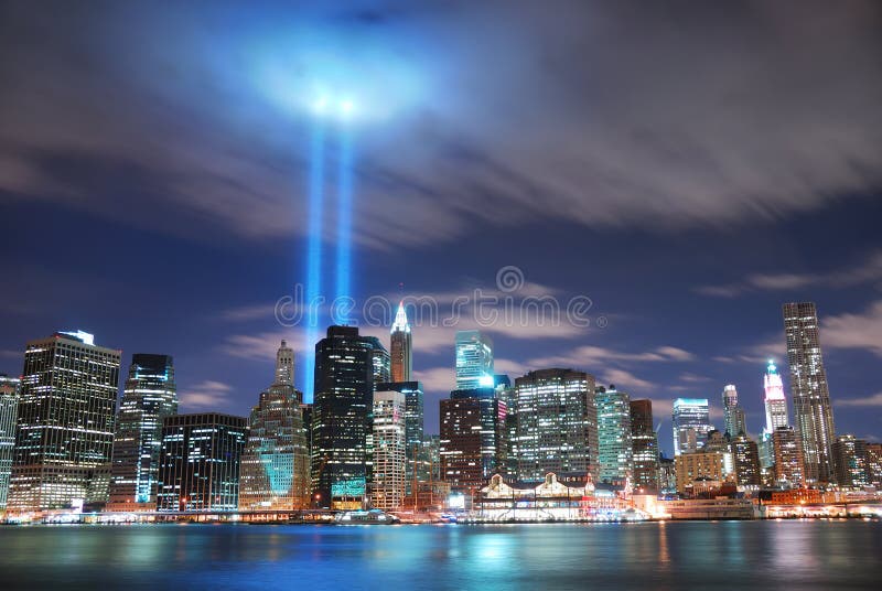 New York City Manhattan at night royalty free stock image New York City Manhattan at night royalty free stock image