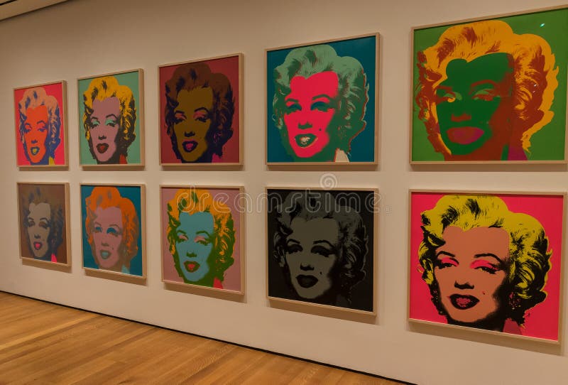 New York City MOMA Andy Warhol, Marylin Monroe Pop Art