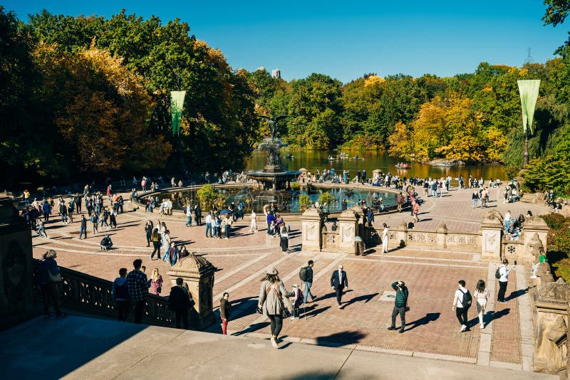 Bethesda Fountain, Central Park, Day to Night - Holden Luntz Gallery