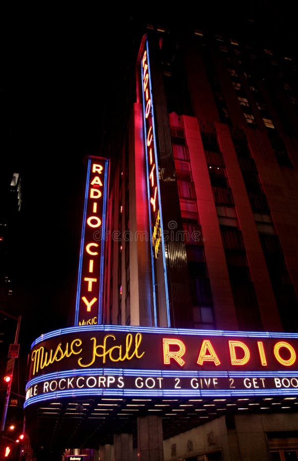 Radio City Music Hall at Rockefeller Center in New York, NY Editorial ...