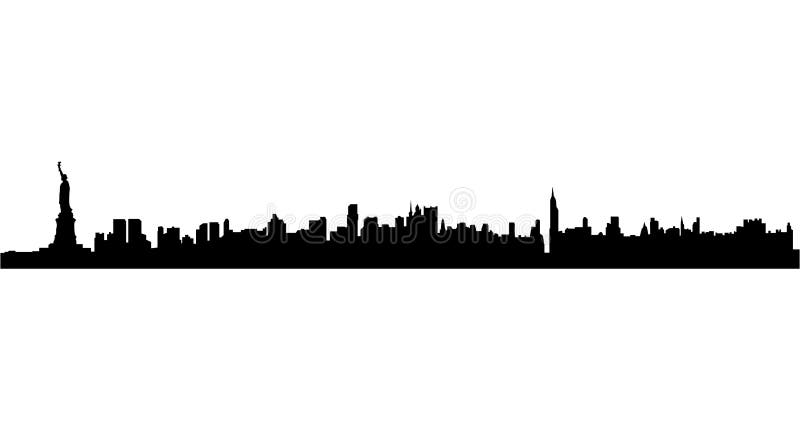 New York City skyline vector illustration