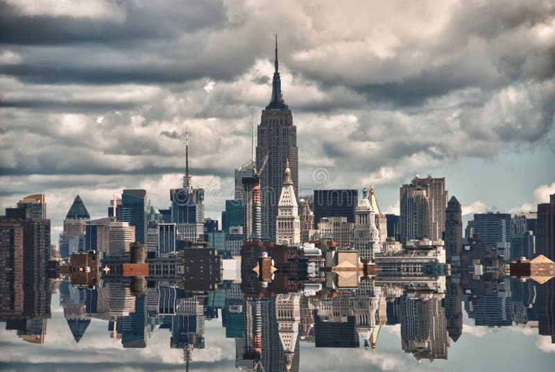 New York City Skyscrapers Reflections